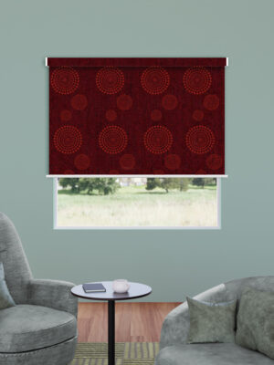 Roller Blind Maroon