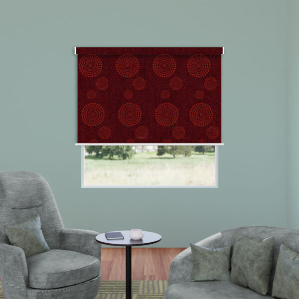 Roller Blind Maroon