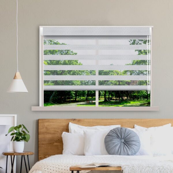 Zebra Blinds Living Room