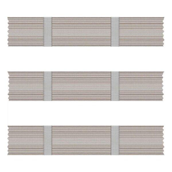 Zebra/ Duplex Blind Hampton Stripe Half White