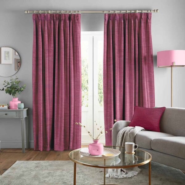 Mauve Mist Plain Curtain