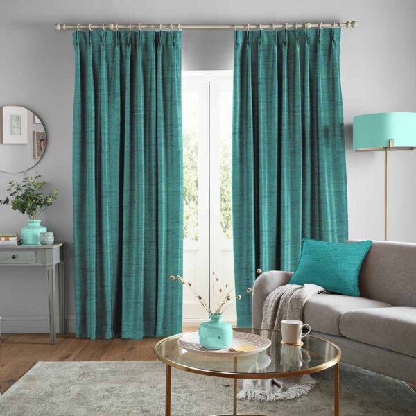 Turquoish Plain Curtain